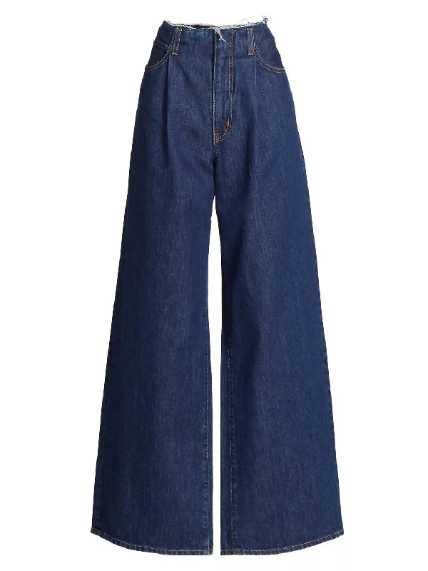 high waisted skinny pants -Taylor Wide Leg Jeans In Infinite Dream