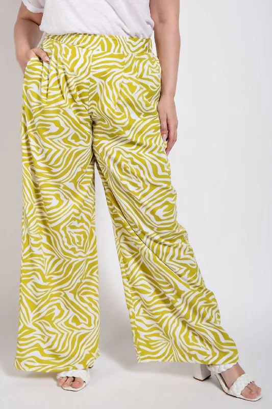 track wide leg pants -Tell Me About The Day Palazzo In Avocado