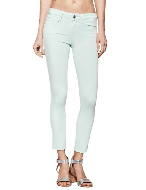 wide leg cargo pants -Verdugo Crop Skinny Jeans In Blue