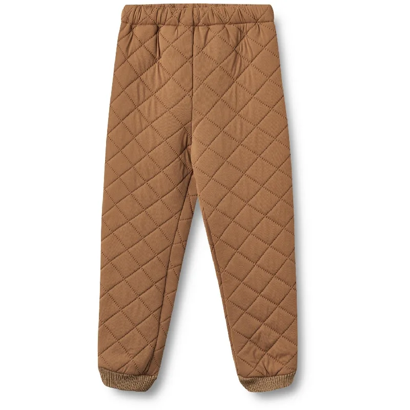 hiking sweatpants durable -Wheat Caramel Thermo Pants Alex