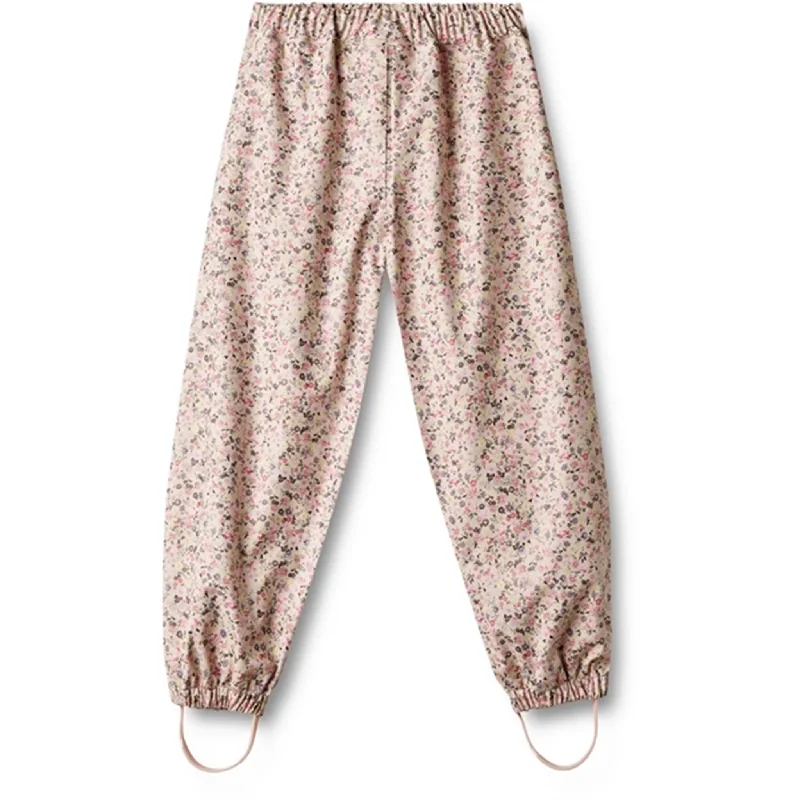 work cargo pants women -Wheat Rain Trousers Olo Clam Multi Flowers