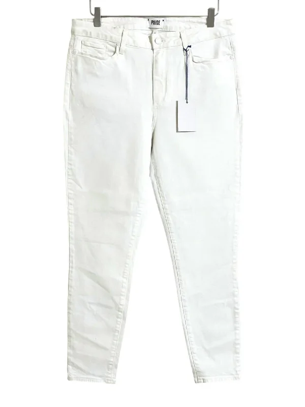 plus size pants women -Women's Hoxton Ankle Skinny Stretch Jeans In White