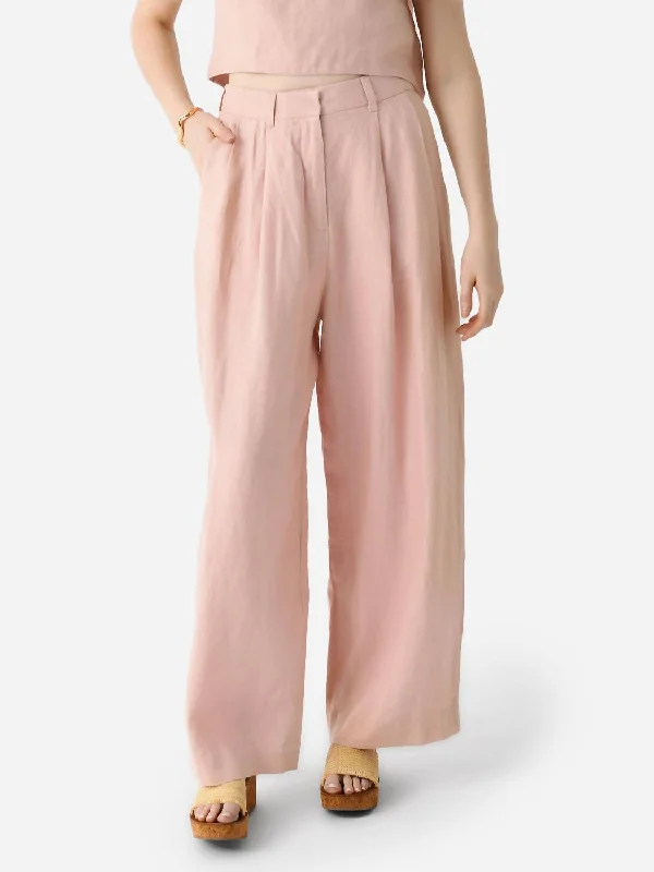 work sweatpants durable -Wyatt Trouser In Silver Pink